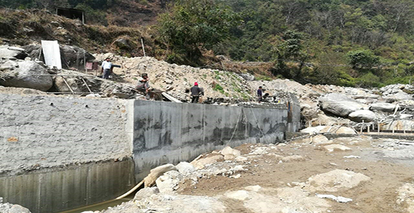 Distribution of zinc sheets to earthquake-affected schools in Dolakha and Ramechhap by Peoples Hydro Cooperative.